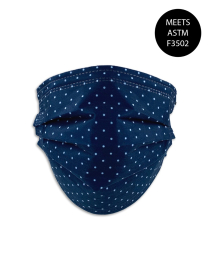 NAVY DOT DISPOSABLE FACE MASK (12-PACK)