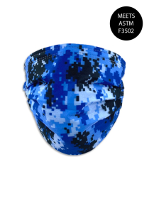 BLUE DIGITAL CAMO 4-PLY DISPOSABLE MASK (12-PACK)